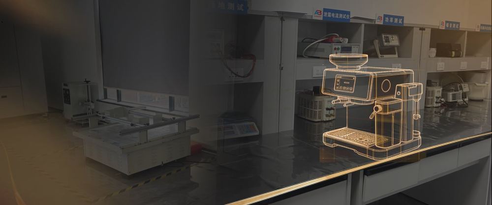 In-house testing laboratory bench